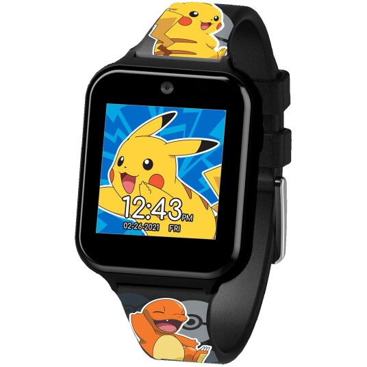 Pokemon smartklokke med touchskjerm til barn med kamera, mikrofon, video-opptak og mer