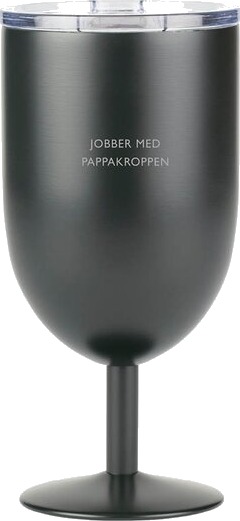 Pictureit Termo ølglass JOBBER MED PAPPAKROPPEN 40 cl sort