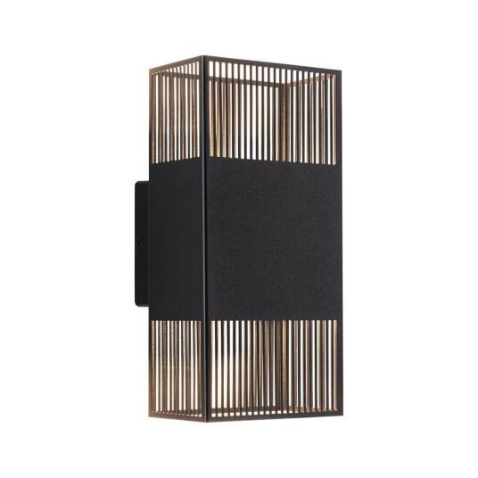 Tharin vegglampe opp/ned 2 x 3,7W 3000 Kelvin IP44 - Svart