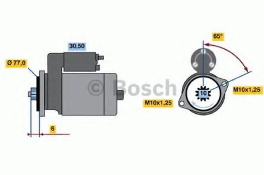 Starter BOSCH 0 986 014 141
