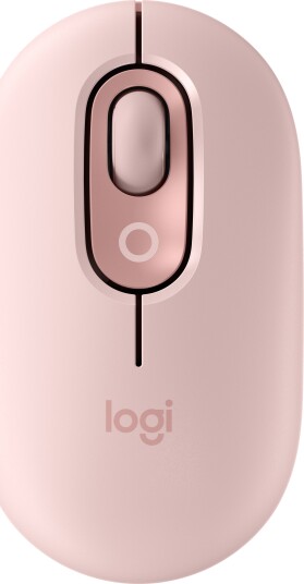 Logitech POP Mus Trådløs med Emoji - Rosa - 4 Knapper - Optisk