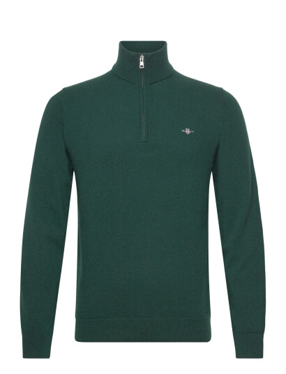 GANT Lambswool Blend Half Zip Green XXL GANT Lambswool Blend Half Zip Green XXL