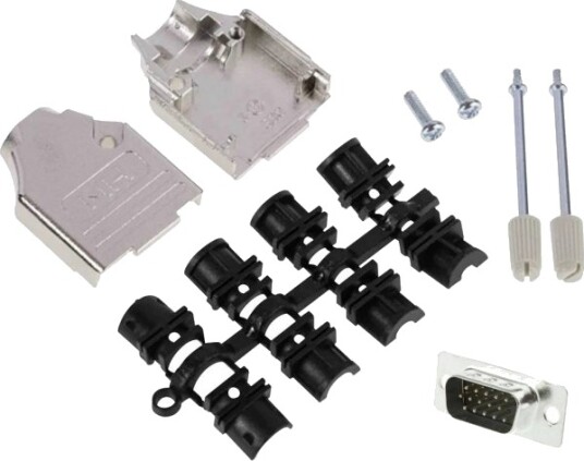 Mh Connectors Mhdtzk9hd15ms K D Sub Stiftleiste Set 180° Polantall: 9 Loddekontakt 1 Stk Mhdtzk9hd15ms K