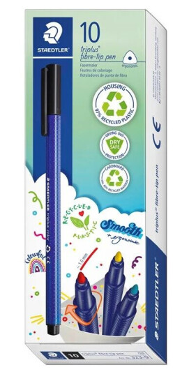 Staedtler Fibre-tip triplus col. rPP.10 pcs magenta