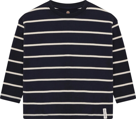 En Fant T Shirt Ls Stripe Oversize Navy 122 En Fant T Shirt Ls Stripe Oversize Navy 122