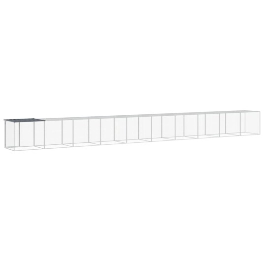 Vidaxl Kyllingbur Med Tak Antrasitt 1003X98X90 cm Galvanisert Stål Vidaxl Kyllingbur Med Tak Antrasitt 1003X98X90 cm Galvanisert Stål