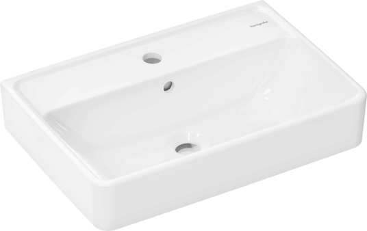 Hansgrohe Xanuia Q Vegghengt Servant 55x37 cm m/1 bl.hull m/ol Hvit m/SC