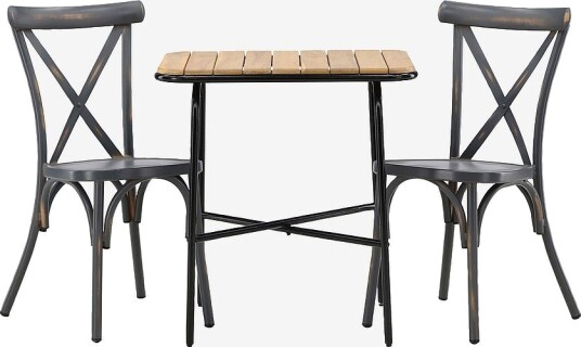 Venture Home Spisegruppe Holmbeck med 2 stk spisestoler Tablas Natur Venture Home Spisegruppe Holmbeck med 2 stk spisestoler Tablas Natur