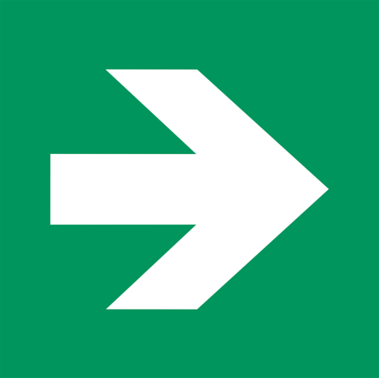 Arrow - Klar vinyl - 50 x 50 mm Arrow - Klar vinyl - 50 x 50 mm