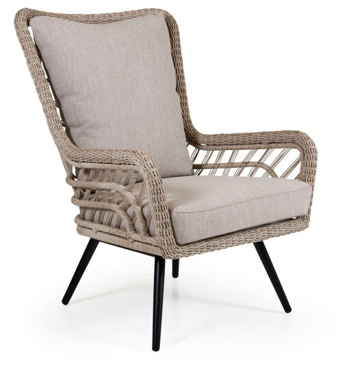 Brafab Sunside lenestol Beige twist med beige pute Beige