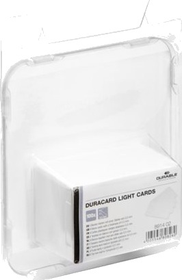 Durable Duracard Light   Polyvinylklorid Pvc   500 Mikroner   53.98 X 86.6 Mm 100 Kort Kort   For Duracard Id 300