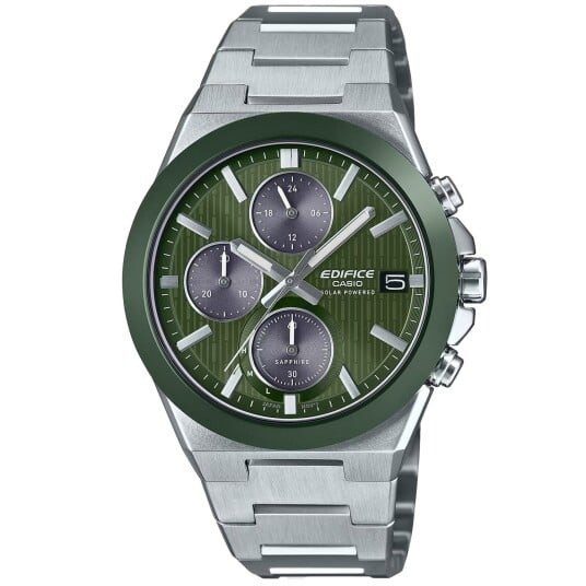 Casio Herreklokke EFS S650D 3AEF Edifice Grønn/Stål Ø41 mm Casio Herreklokke EFS S650D 3AEF Edifice Grønn/Stål Ø41 mm