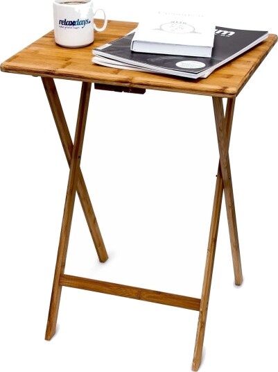 Sammenleggbart sidebord i bambus