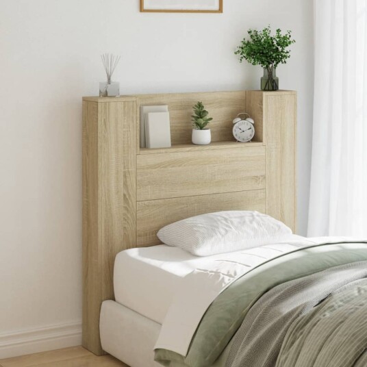 Hodegavl skap med LED sonoma eik 100x16,5x103,5 cm 8721012465480