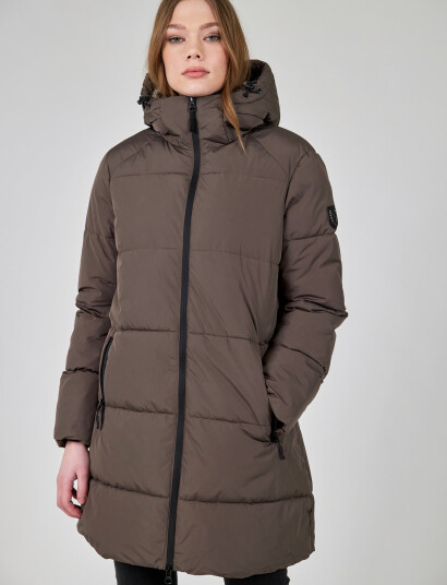 Jofama Caroline Puffer Coat - Brown - 38
