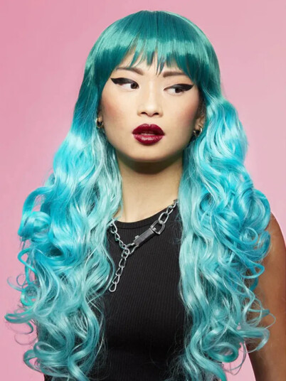 Smiffys Manic Panic Mermaid Aqua Wig 5059513039088