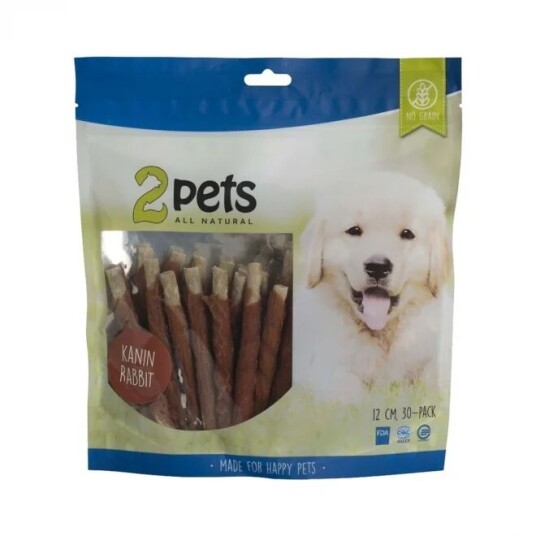 2Pets Munchy Tyggepinnar Med Kanin 12 cm 30 St