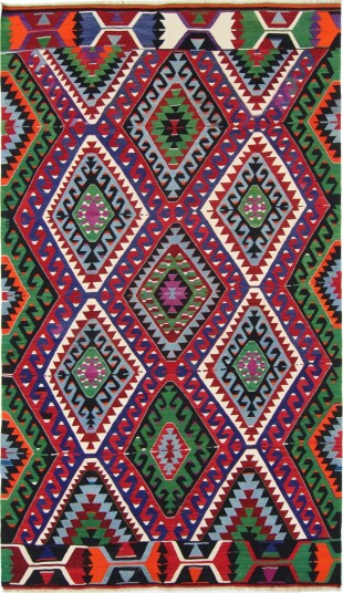 Kelim teppe Tyrkisk 290 x 164 cm