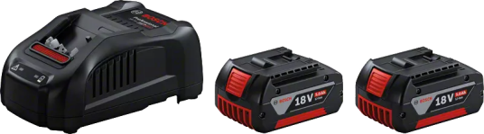 Bosch 2x GBA 18V 5.0Ah Batteri og GAL 1880 CV Hurtiglader Sett