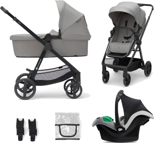 Kinderkraft Ny 3 i 1 Mink Pro Moon barnevogn light Grey
