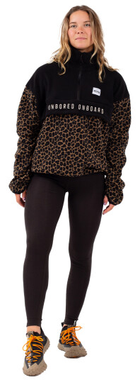 Ball Fleece W Black/Leopard S