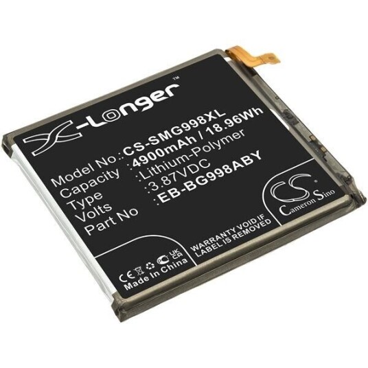 Samsung SM-G998N batteri (4900 mAh 3.85 V, Sort)