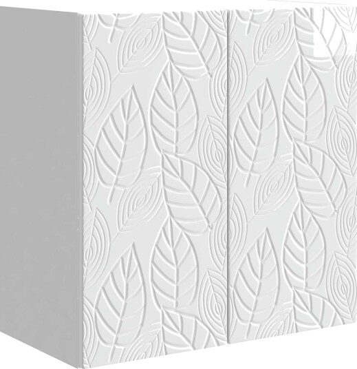 vidaXL Vegghengt skap Høgglans hvit 59 x 31 x 60 cm Konstruert tre vidaXL Vegghengt skap Høgglans hvit 59 x 31 x 60 cm Konstruert tre