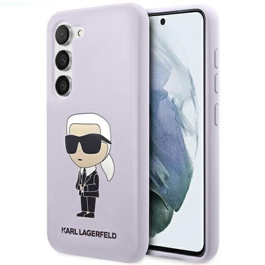 Karl Lagerfeld Hardcase til S23+ Lilla Silikon Ikonik