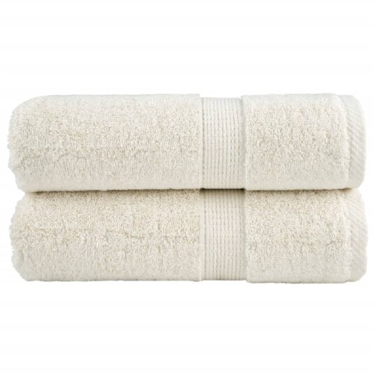 Premium vaskehåndklær SOLUND 2 stk kremfargede 30x30 cm 600 gsm Premium vaskehåndklær SOLUND 2 stk kremfargede 30x30 cm 600 gsm