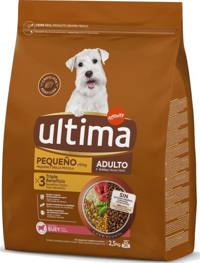 Affinity Ultima Tørrfôr Adult Ultima Dog Mini Sparepakke Okse 2 X 2.5 kg