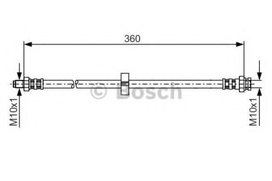 Bremseslange BOSCH 1 987 481 002