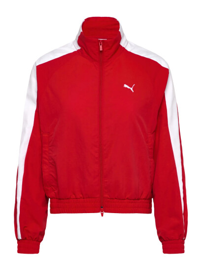 PUMA T7 Relaxed Woven Track Jacket - Red - M PUMA T7 Relaxed Woven Track Jacket - Red - M