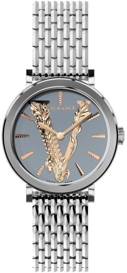 Versace Dameklokke VERI00620 Virtus Grå/Stål Ø36 mm