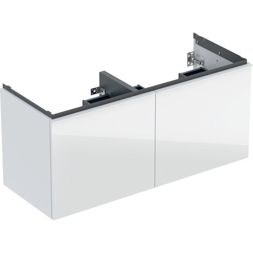Geberit Acanto servantskap 118,4x47,5 cm hvitt glass