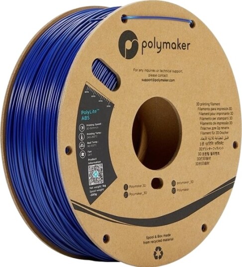 Polymaker PolyLite ABS Filament 2.85 mm 1000 g Blå PE01017