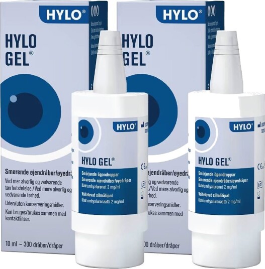 Hylo Gel Øyedråper x2 2 x 10 ml