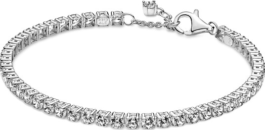 Pandora, Tennisarmbånd i 925 sølv, 18 cm Pandora, Tennisarmbånd i 925 sølv, 18 cm