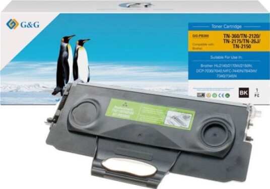 Toner G&G G&G Kompatybilny Toner Z Brother Tn2120 Nt-Pb360 Black 2600S
