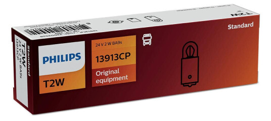 Philips T2W - T3W pære 10 pakning Philips T2W - T3W pære 10 pakning