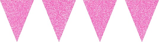 Folat Vimpelgirlander Magenta Glitrende 60229
