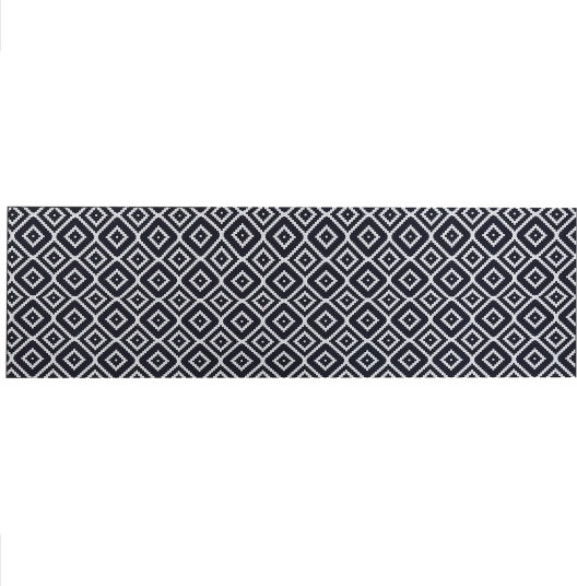 Karungal Ryeteppe 60x200 cm - Svart/hvit