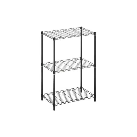 Hyller 56 x 35 x 80 cm Sort Metall Plast