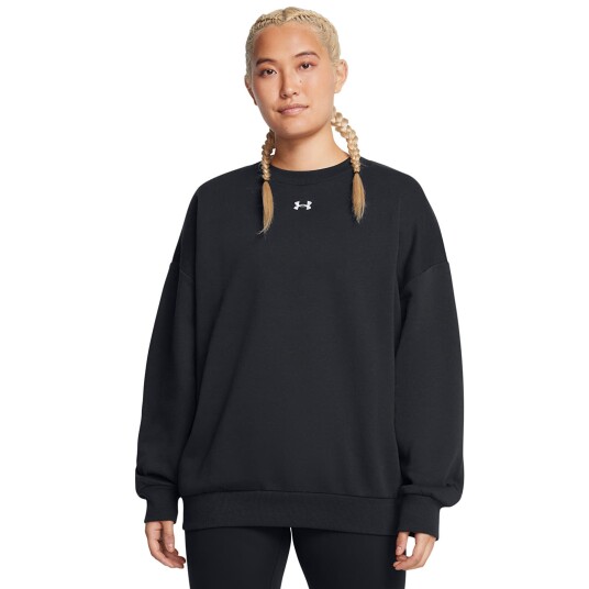 Under Armour Collegegenser Rival Fleece OS Crew Svart