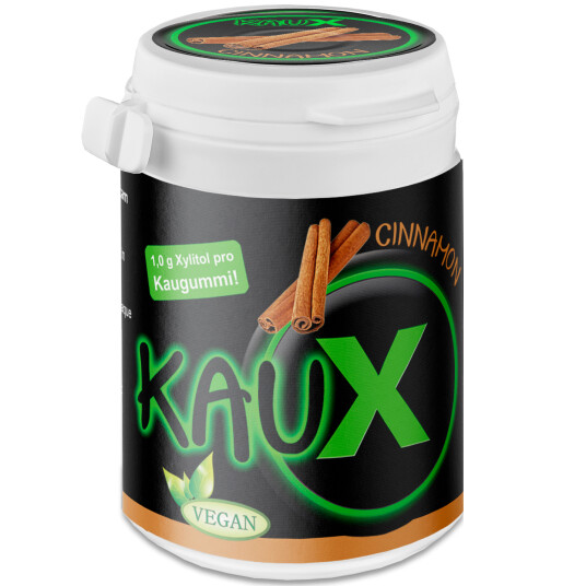 Naturlig Xylitol Tyggegummi KAUX Cinnamon 40 pcs. 60 g Naturlig Xylitol Tyggegummi KAUX Cinnamon 40 pcs. 60 g