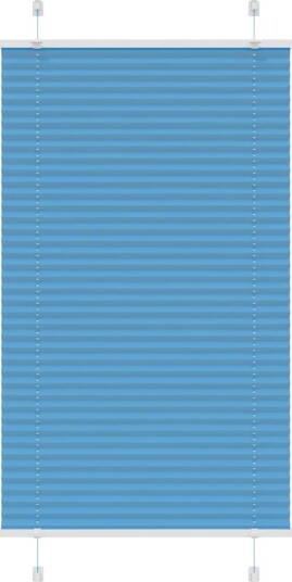  plisségardin blå 70x100 cm Stoff Bredde 69,4 Polyester