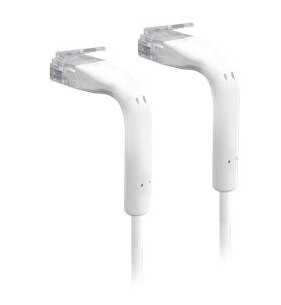 Ubiquiti UniFi Cat6 patchkabel - 10cm - hvit - ultratynn og fleksibel - 50-pakning