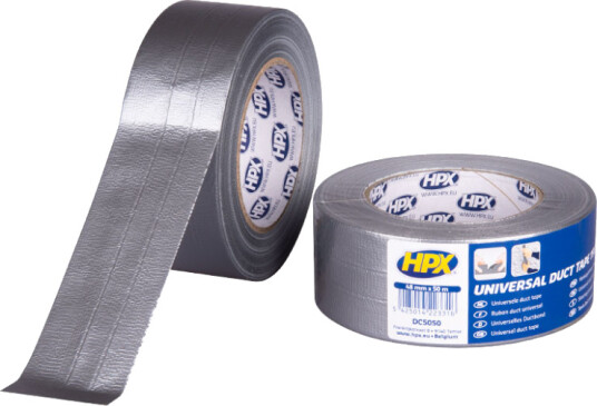Kanaltape Kraftig Sølvfarget 50mmx50m