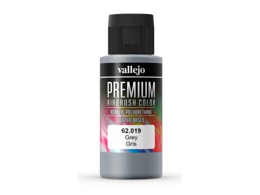 Vallejo 62.019, 60 Ml, Grå, Matte, Flaske