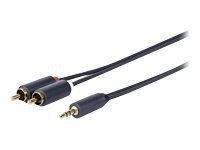 VivoLink - Lydkabel - mini-phone stereo 3.5 mm hann til RCA x 2 hann - 1.5 m - dobbeltisolert