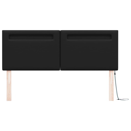 Sengegavl Enkel Design Svart 160 cm Kunstskinn Sengegavl Enkel Design Svart 160 cm Kunstskinn